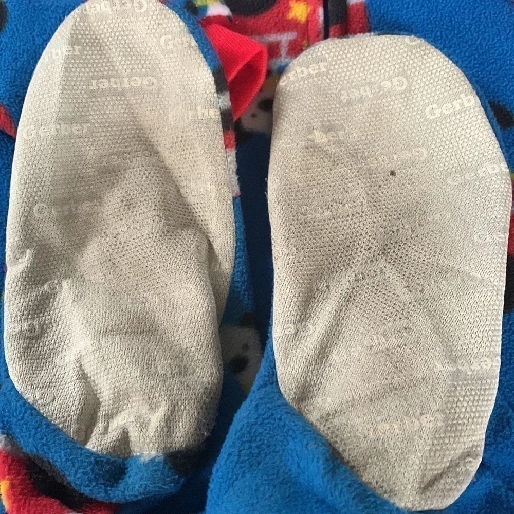 Gerber Embroidered Puppy Fireman Blanket Sleeper